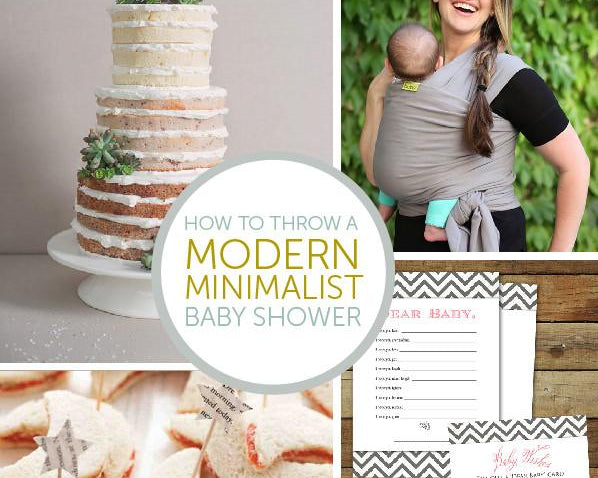 How to Throw a Modern Minimalist Baby Shower
