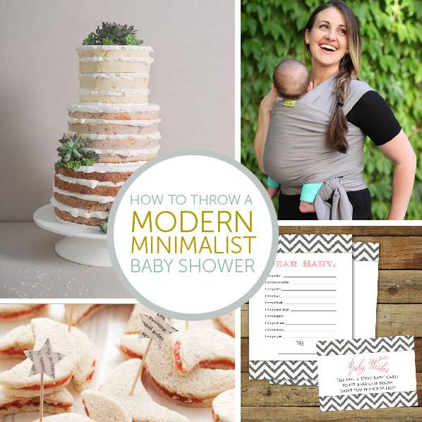 How to Throw a Modern Minimalist Baby Shower