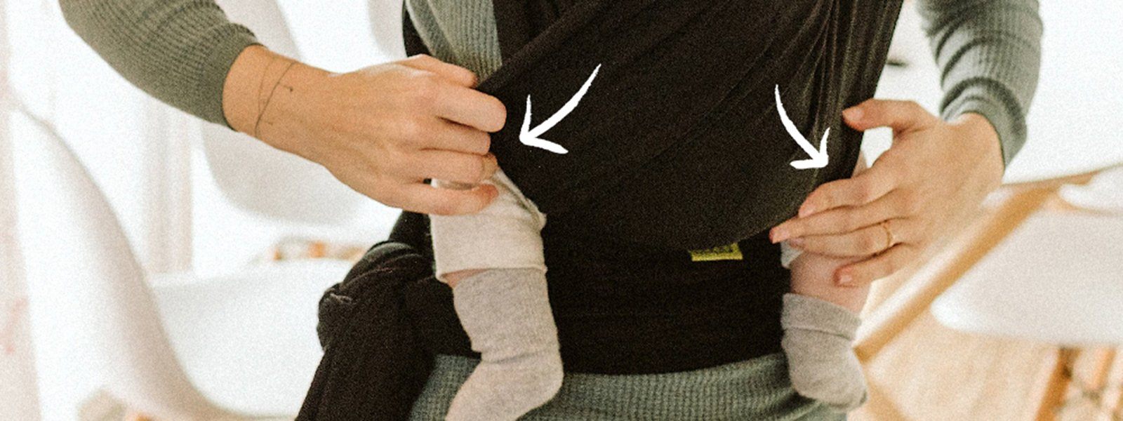 How to Wear Your Stretchy Baby Wrap Correctly: Spread that Fabric