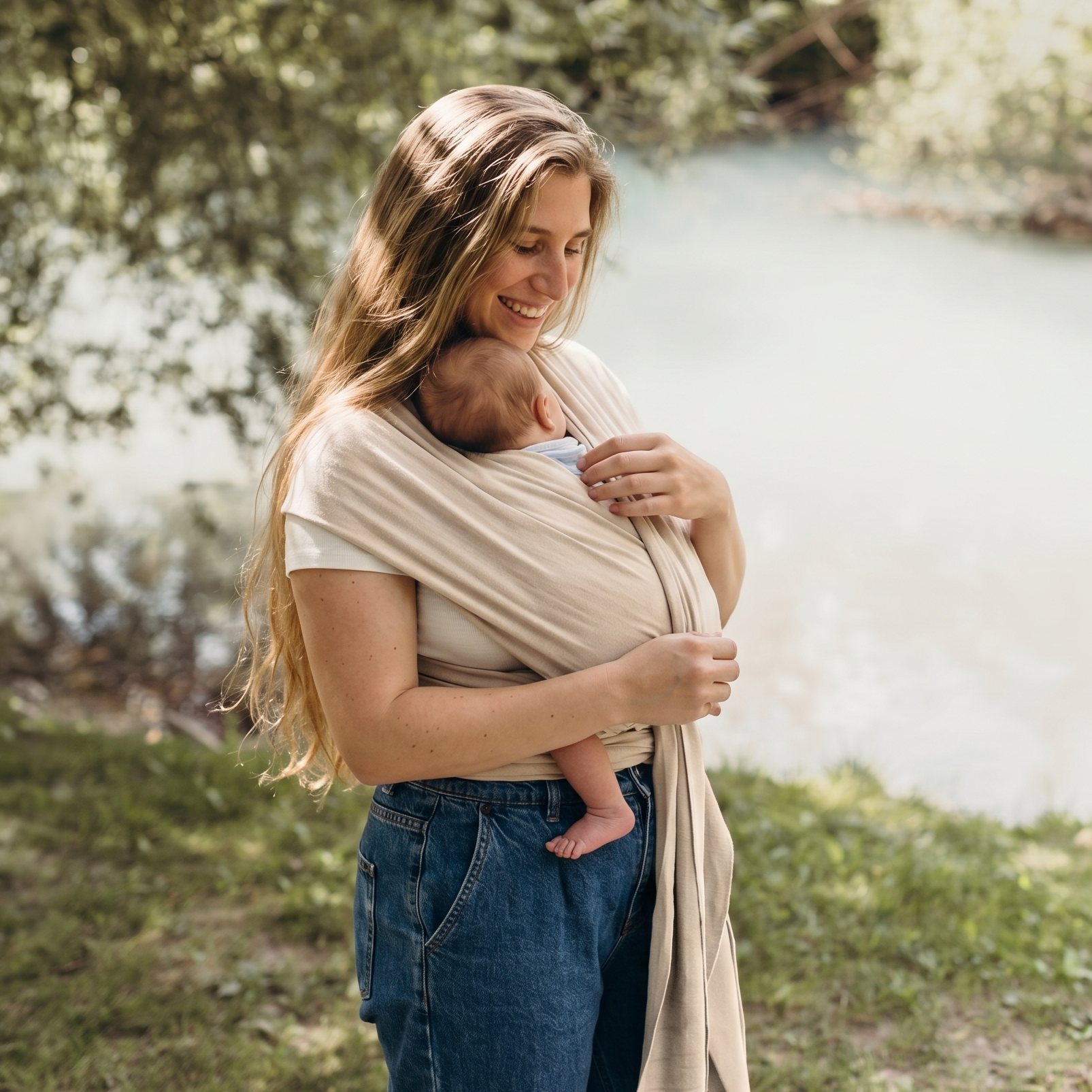 Boba Classic Baby Wrap Beige