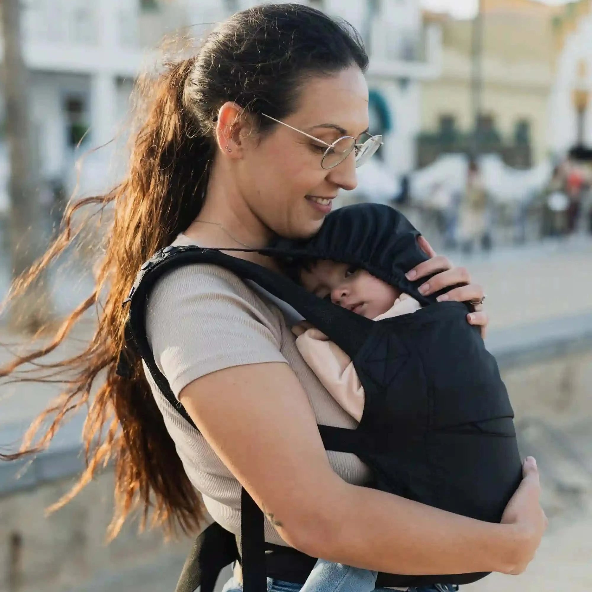 Baby Carrier Mini - Woven, Black