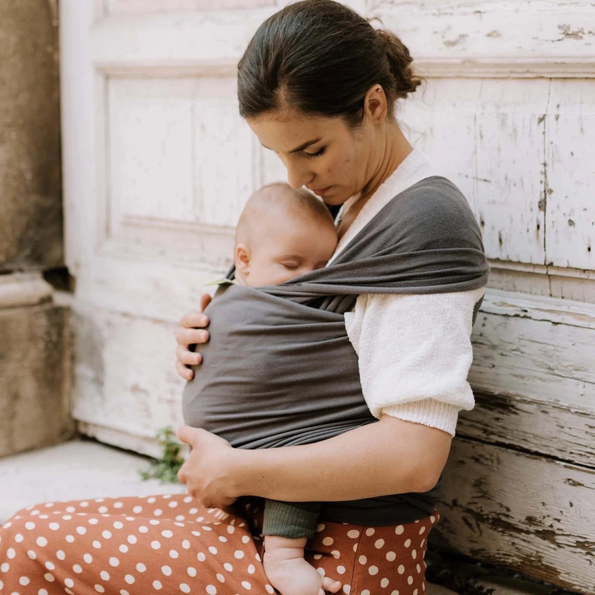 Boba Baby Carrier Wrap Organic Dark Grey