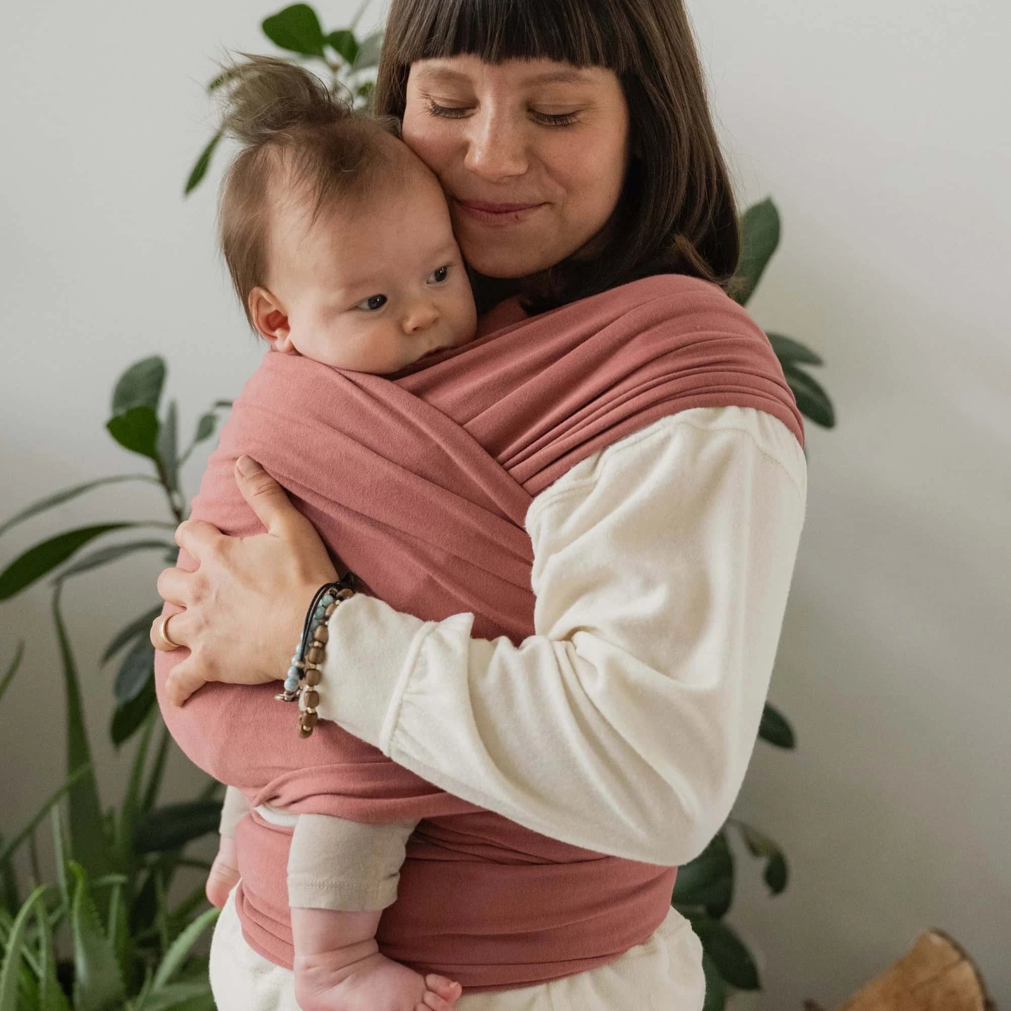 Boba Classic Baby Wrap Dusty Pink – Boba - Main Image