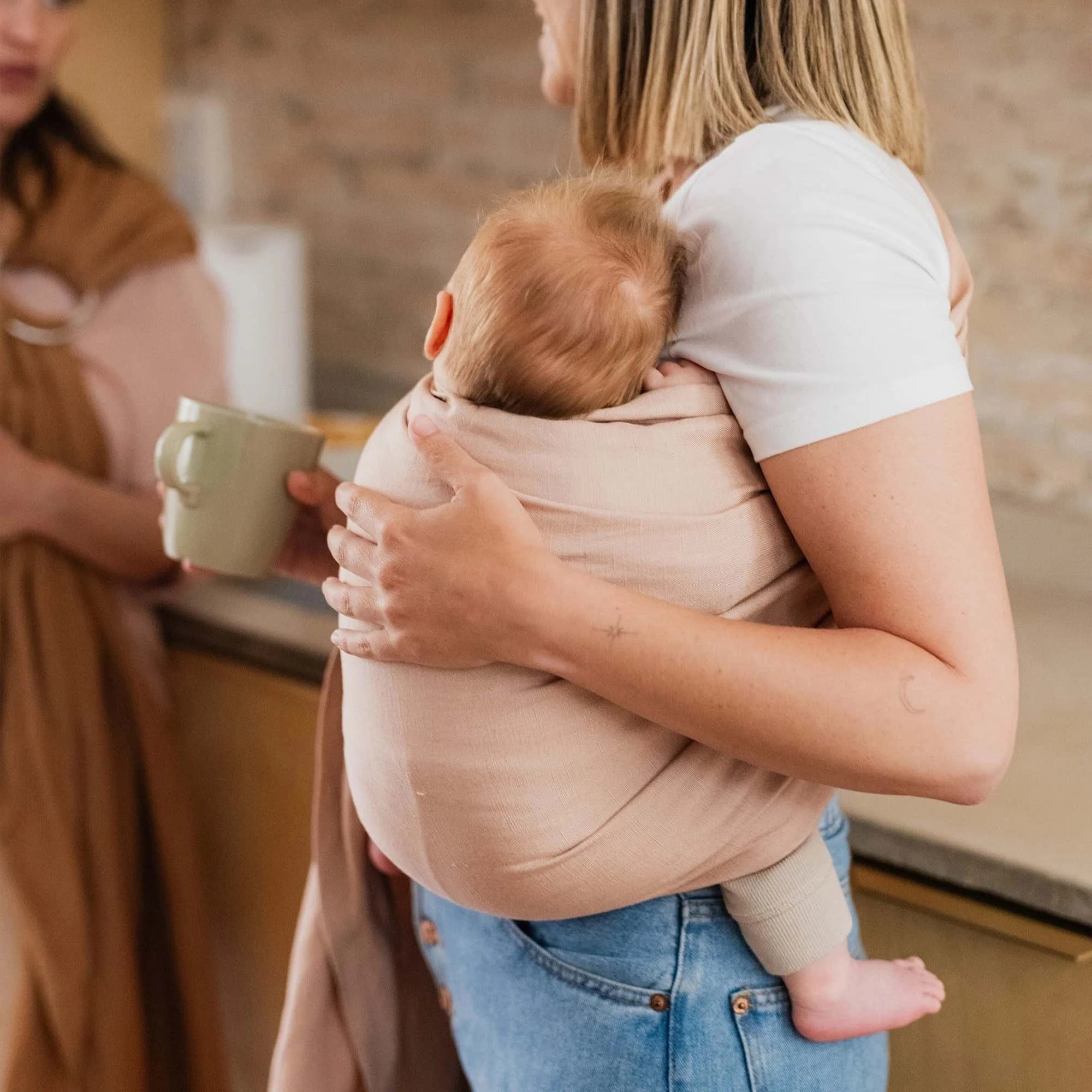Boba Linen Ring Sling in Peony Pink – Boba