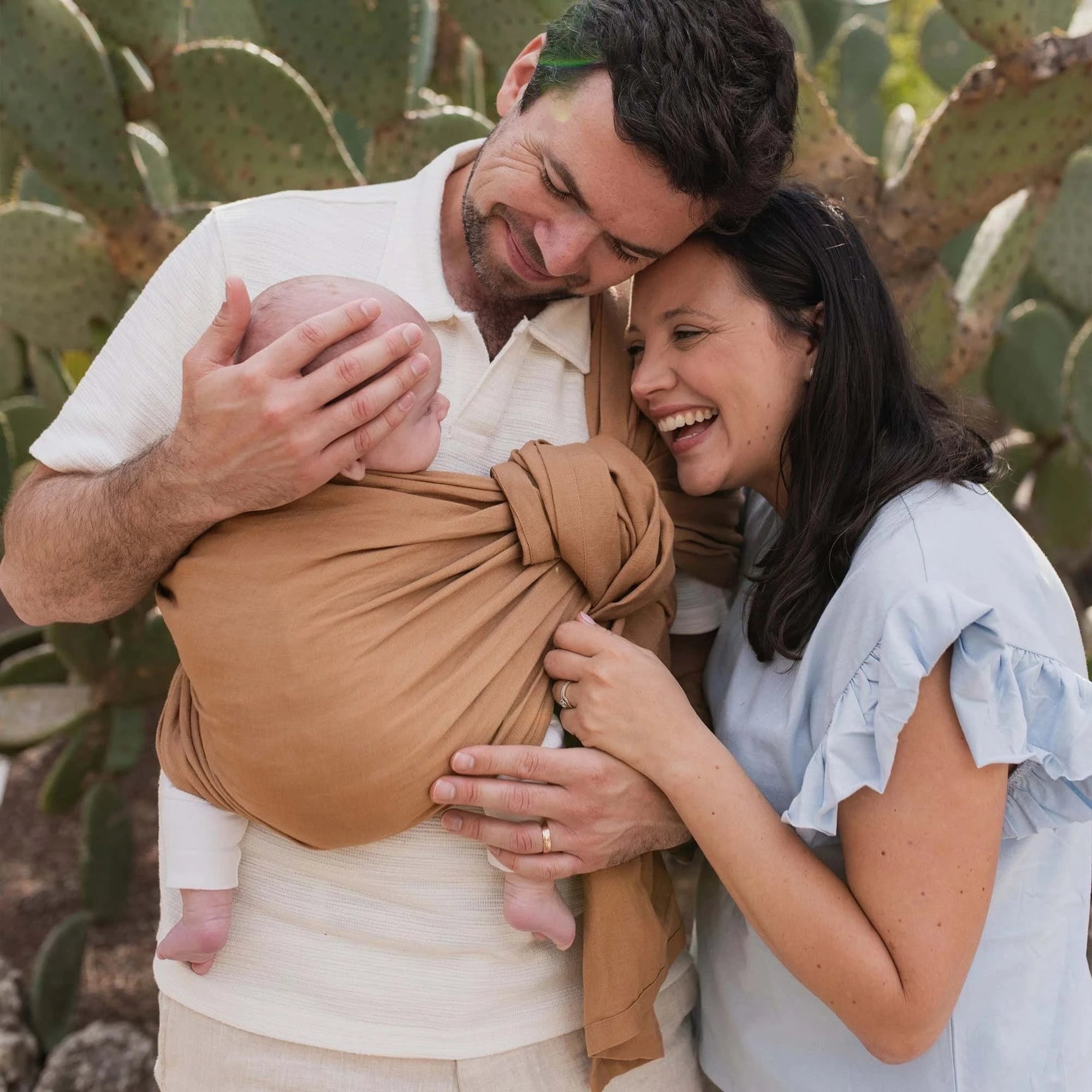 Boba Linen Ring Sling in Rye Brown – Boba