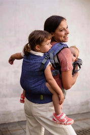 Boba X - The all-in-one baby carrier designed to last from birth to toddlerhood (0-36+ months or 7-45 lbs). Versatile and fully adjustable in width and height for a perfect fit. Chambray