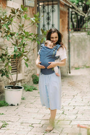 Boba X - The all-in-one baby carrier designed to last from birth to toddlerhood (0-36+ months or 7-45 lbs). Versatile and fully adjustable in width and height for a perfect fit. Chambray