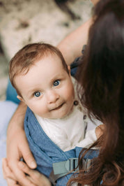 Boba X - The all-in-one baby carrier designed to last from birth to toddlerhood (0-36+ months or 7-45 lbs). Versatile and fully adjustable in width and height for a perfect fit. Chambray
