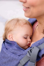 Boba X - The all-in-one baby carrier designed to last from birth to toddlerhood (0-36+ months or 7-45 lbs). Versatile and fully adjustable in width and height for a perfect fit. Chambray