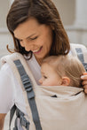 Boba X - The all-in-one baby carrier designed to last from birth to toddlerhood (0-36+ months or 7-45 lbs). Versatile and fully adjustable in width and height for a perfect fit. Linen Beige Pampas