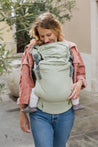 Boba X - The all-in-one baby carrier designed to last from birth to toddlerhood (0-36+ months or 7-45 lbs). Versatile and fully adjustable in width and height for a perfect fit. Linen Green Willow