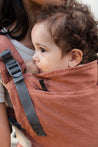 Boba X - The all-in-one baby carrier designed to last from birth to toddlerhood (0-36+ months or 7-45 lbs). Versatile and fully adjustable in width and height for a perfect fit. Linen Terracotta