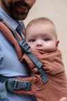 Boba X - The all-in-one baby carrier designed to last from birth to toddlerhood (0-36+ months or 7-45 lbs). Versatile and fully adjustable in width and height for a perfect fit. Linen Terracotta